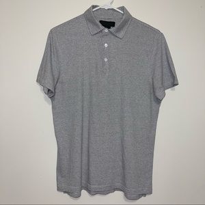 Dylan Gray, Men’s Medium gray lined Polo shirt